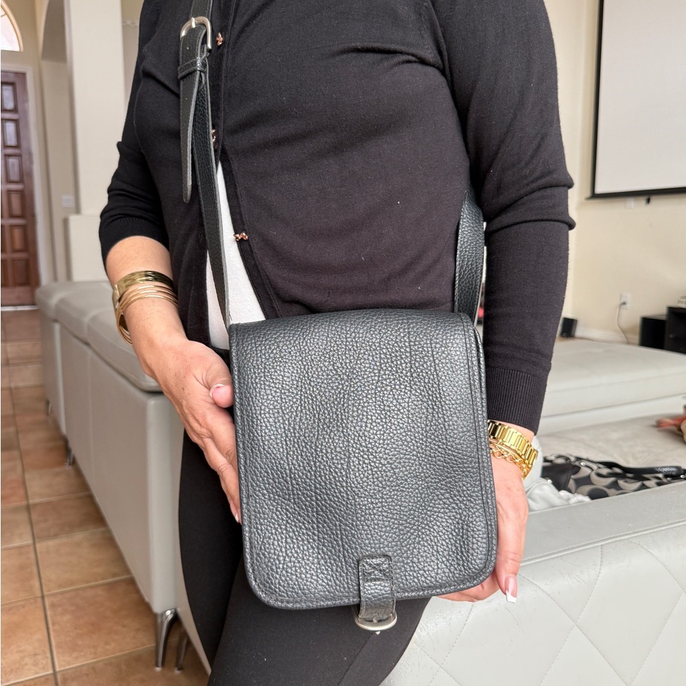 GAP Black Leather Crossbody Bag